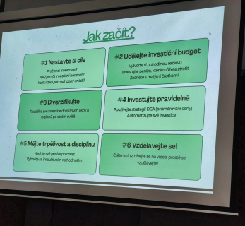 Investiční workshop s Lukášem Švecem